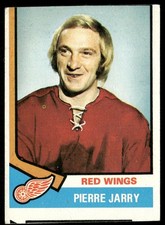 Pierre Jarry 1974-75 Topps #171 Detroit Red Wings VG Small Crease MC