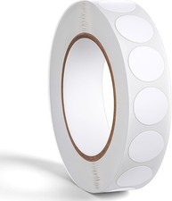 Self-Adhesive 1000 PCS White Circle Dots - Writable Sticky Labels for Efficiency