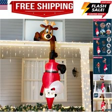 8 FT Hanging Christmas Inflatables Decoration, Christmas Inflatable Reindeer ...