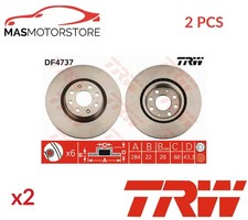 BREMSSCHEIBEN SATZ PAAR TRW DF4737 2PCS A FÜR VAUXHALL CORSA IV,CORSAVAN III