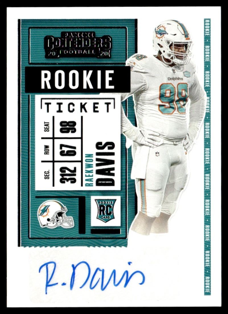 Raekwon Davis Panini Contenders #166 Autograph-Wild Card