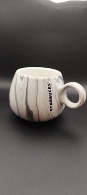 2022 Starbucks Mug Stylish White and Grey Marble Effekt 295ml/10floz 