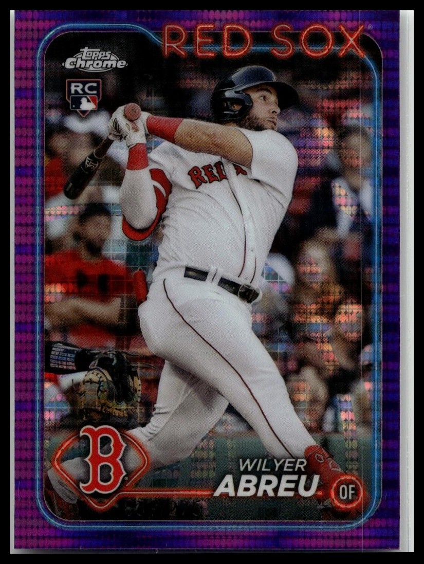 2024 Topps Chrome #165 Wilyer Abreu Purple Sonar Refractors #/275