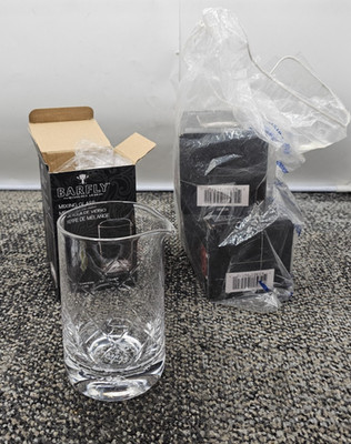 (QTY 3) BARFLY M37087: 17 oz. Mixing Glass, Dishwasher Safe, Heavy Weighted Base