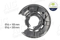 Aic Ankerblech Spritzblech Bremsscheibe Hinten Rechts FüR Bmw 1Er 3Er Touring 2