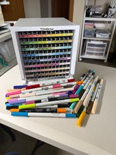 Tombow ABT Alchol Based Dual Brush Fine Tip Markers with Storage Organizer