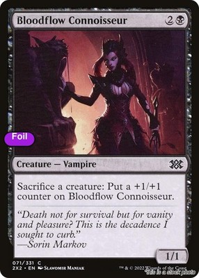 MTG Foil Bloodflow Connoisseur Card #71 Double Masters 2022 NM Magic