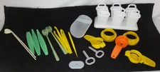 Lot of Vintage Tupperware Gadgets Citrus Peeler Popcicle Molds Egg Rings + more