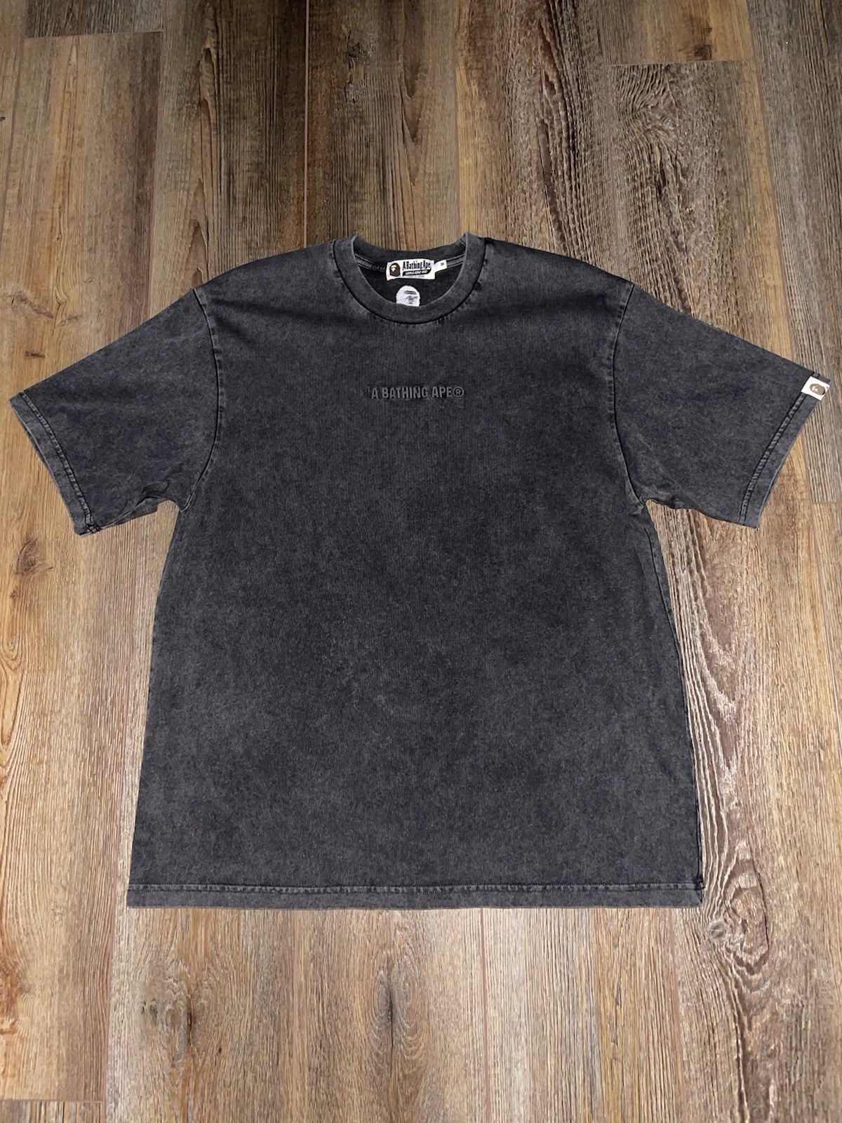 BAPE Relaxed Fit Mens Acid Washed Tee Shirt Medium Designer Streetwear