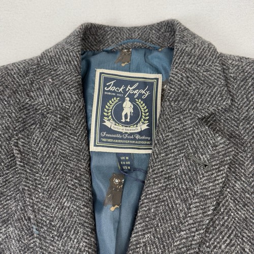 Chaqueta Abrigo Jack Murphy Blazer Para Hombre Gris Medio Luna Tweed Country Espiga - Imagen 4 de 13