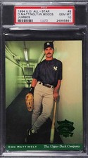 1994 Upper Deck All-Star Jumbo Don Mattingly Wade Boggs #8 PSA 10 GEM MINT POP 3