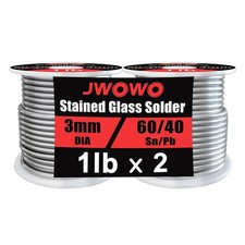 60/40 Solder for Stained Glass, 1/8" 3mm Dia, 2 lb Spool