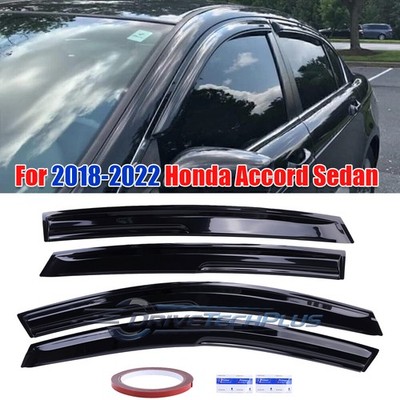 Viseras De Ventana Deflectores Protectores De lluvia Para 2018-2022 Honda Accord