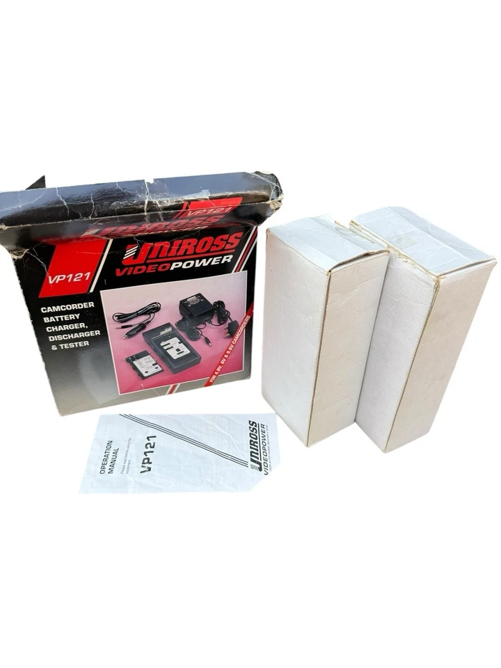Cargador de batería universal para videocámara Uniross Video Power VP121 descargador en caja Foto 4 de 4