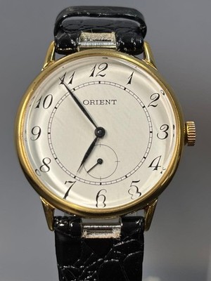Orient Small Second Mechanical Handwind Watch Arabic Numeral Dial Vintage