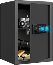 Fingerprint Safe Box Small Safes for Home Biometric Safe 1.8 CuFt Personal Home