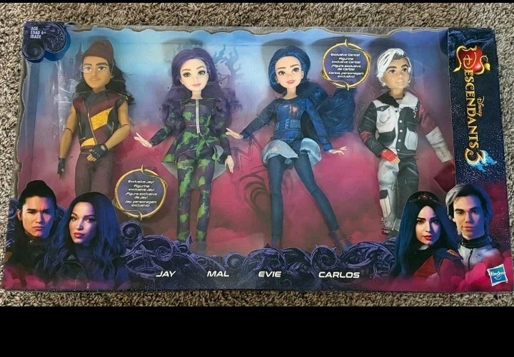 Set Carlos Evie Mal Jay Sealed Disney