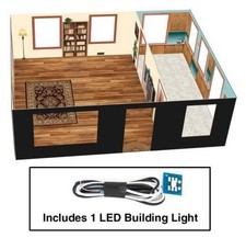 Walthers 933-4704 HO Brick Cape Cod House Spaces LED Insert Squeaky's Trains