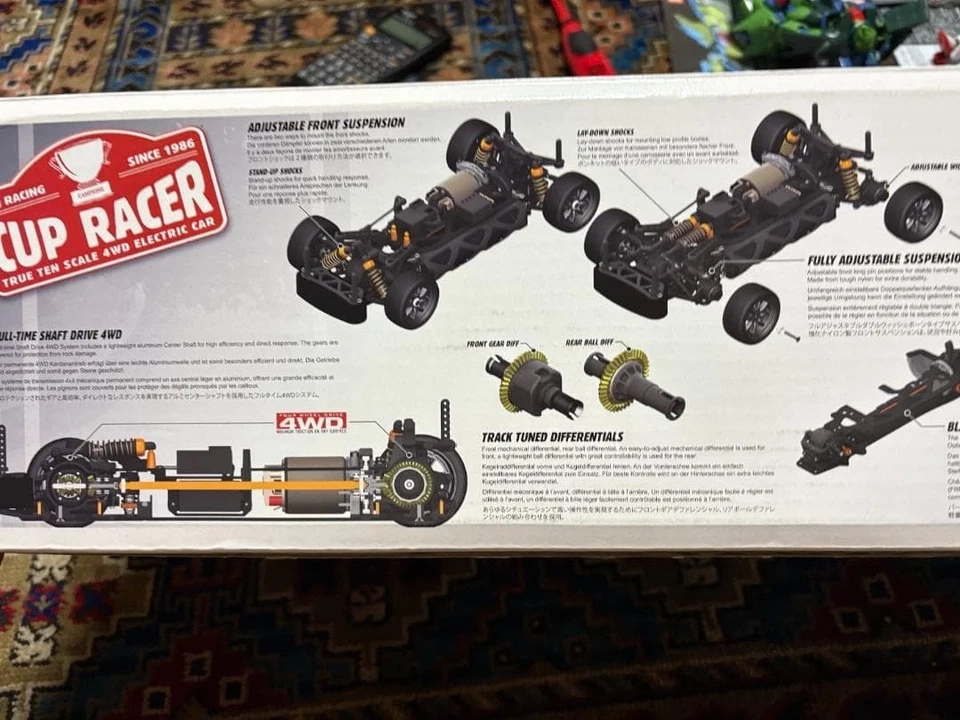 HPI Cup Racer 1M Datsun 240Z 1/10 RC Car Kit #100600 Unassembled Unused- Japan - Image 2 of 3