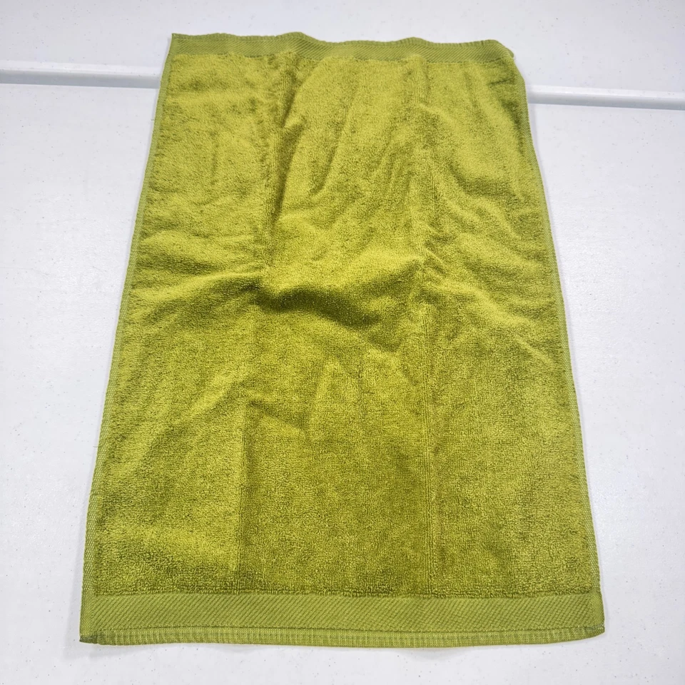 Toalla de mano vintage Sears Chartreuse verde rectángulo mcm Estados Unidos años 70 60 Foto 2 de 4