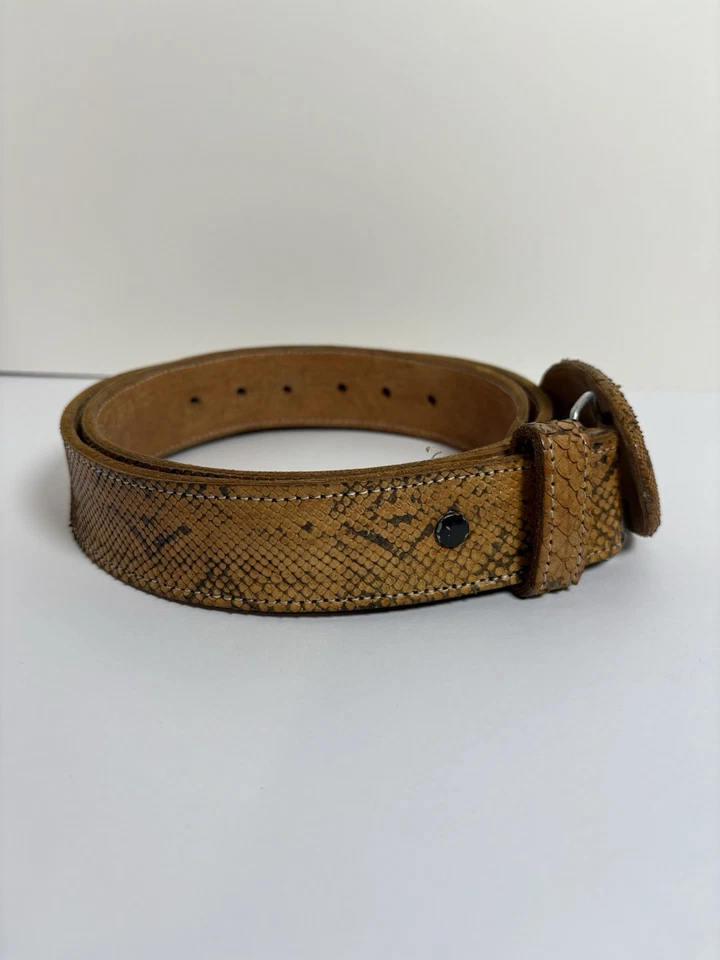 Handmade Snake Leather Belt - Image 2 of 4