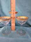 3-Crystal Glasses Gold Encrusted Rim Tiffin Franciscan Rambler Rose Valencia? — photo 6