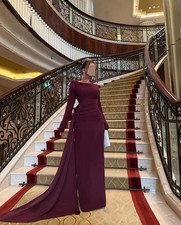 Evening Dresses Woman Party Dresses Long Sleeves Mopping Prom Gowns Floor Length