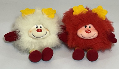 Vintage 1983 Hallmark Rainbow Brite SPRITE Red ROMEO Plush Lot White Twink