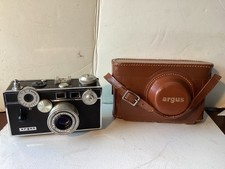 Vintage Argus C3 The Brick Rangefinder Camera Cintar 50mm f/3.5 Leather Case USA