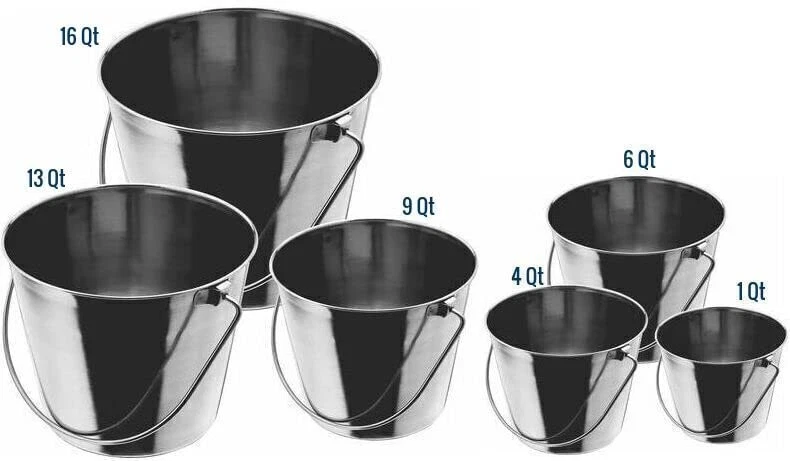 Balde de aço inoxidável resistente Indipets - 2 quartos - Comida e água duráveis para cães - Imagem 4 de 4