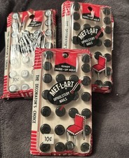 Vintage Upholstery Nails MET-L-ART Black Lot of 3 Packs Total 96 Pc.