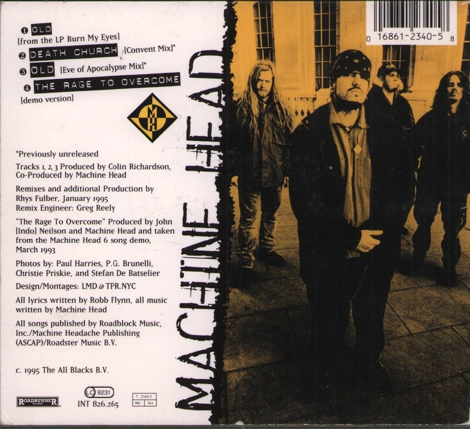 Machine Head Old CD Europe Roadrunner 1995 in digipak RR23405 - Bild 2 von 3