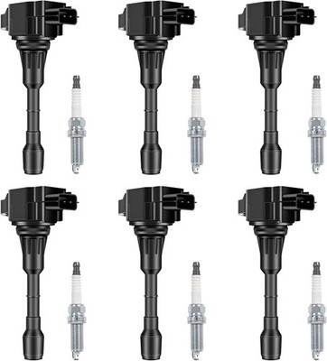Ignition Coil Packs Iridium Spark Plug Nissan Infiniti 3.5L V6