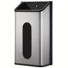 NNETM Wall-Mounted Stainless Steel Garbage Bag Dispenser