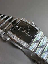 Rado Jubillee Diamond Indices + Diamond Lined Bracelet w/ Box & Card; Rare+Cool!