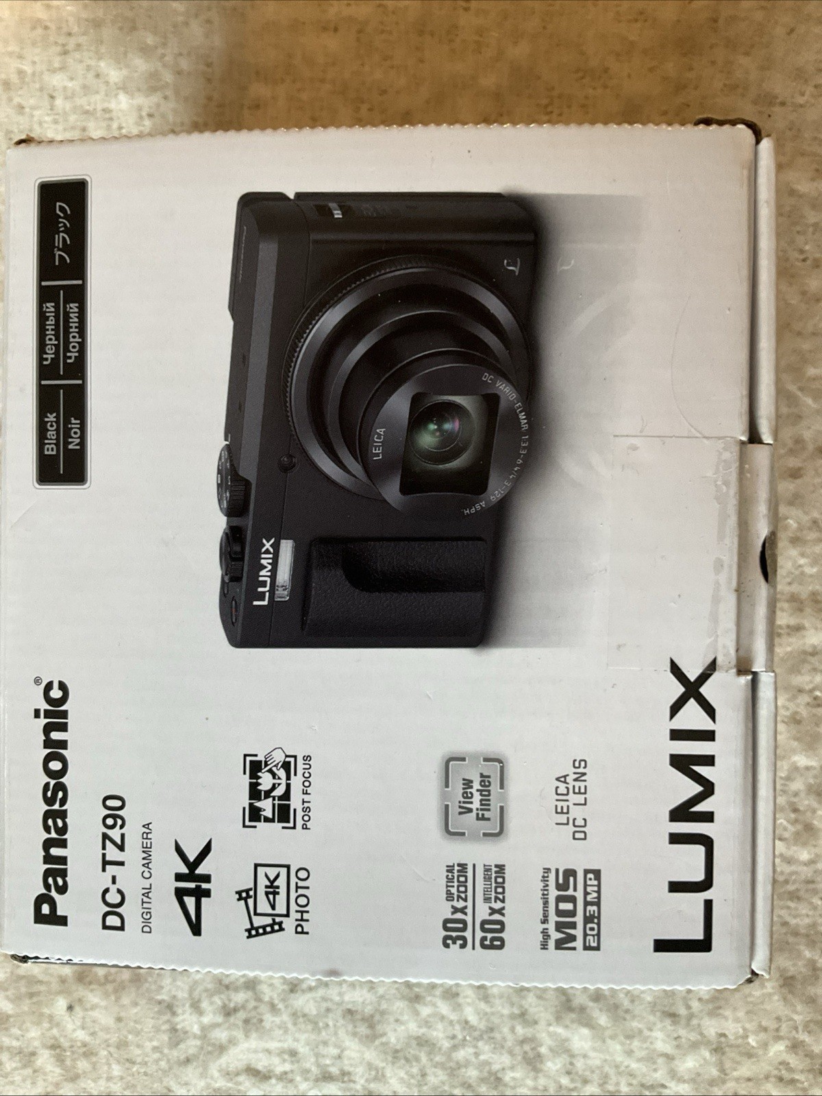 Panasonic LUMIX TZ90 Compact Camera - Black