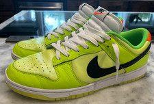 Nike Dunk Low SE Splash Volt Size 12 FJ4610 702 Volt Black Orange