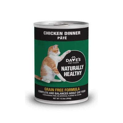 Dave'S Pet Food Naturally Healthy Chicken Dinner Pate Cat 12.5Oz