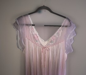 Lise Stevens Vintage Nightgown Pink Women's Size Large VTG