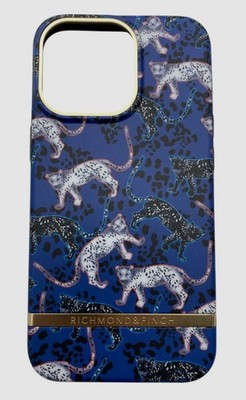 Richmond & Finch Blue Leopard iPhone 12 Pro/13 Phone Case