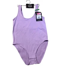 NWT Maidenform Purple Seamless Smoothing Shapewear Bodysuit Women's Size Large
