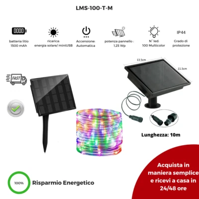 Lumières de Noël pour Extérieur LED Tube Lumineux Multicolore Arbre Noel Chaîne - Photo 1/4