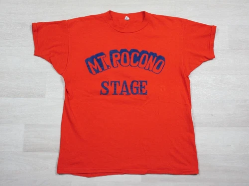 Showco Mt. Pocono Stage Crew Concert Tour L T 1970s vintage concert t-shirt, vintage, single stitch, B+ condition