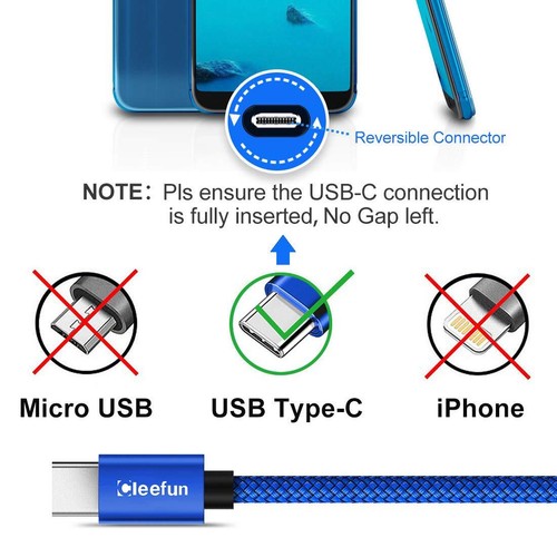 20ft Extra Long USB Type C Cable, USB A 2.0 to USB C Cable Nylon Braided Charger - 第 2/7 張圖片