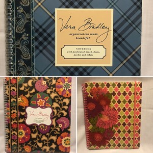 VERA-BRADLEY-Spiral-Notebook-Multiple-Patterns-NEW-9-5-x-11