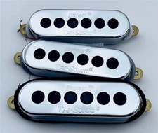 1 Set Burns SSS Tri-sonic Single Alnico Electric Guitar Pickups Chrome