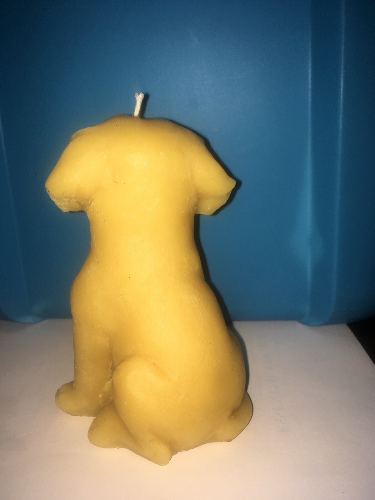 Beeswax Candles Labrador Dog. Natural Scent & Color. Cotton Wick. No Chemicals