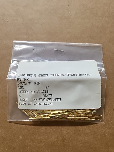 M Spec Pin 125 NEW M39029/83-450 Mil-Spec Contact Pins Gold Crimp 22-26 AWG | eBay