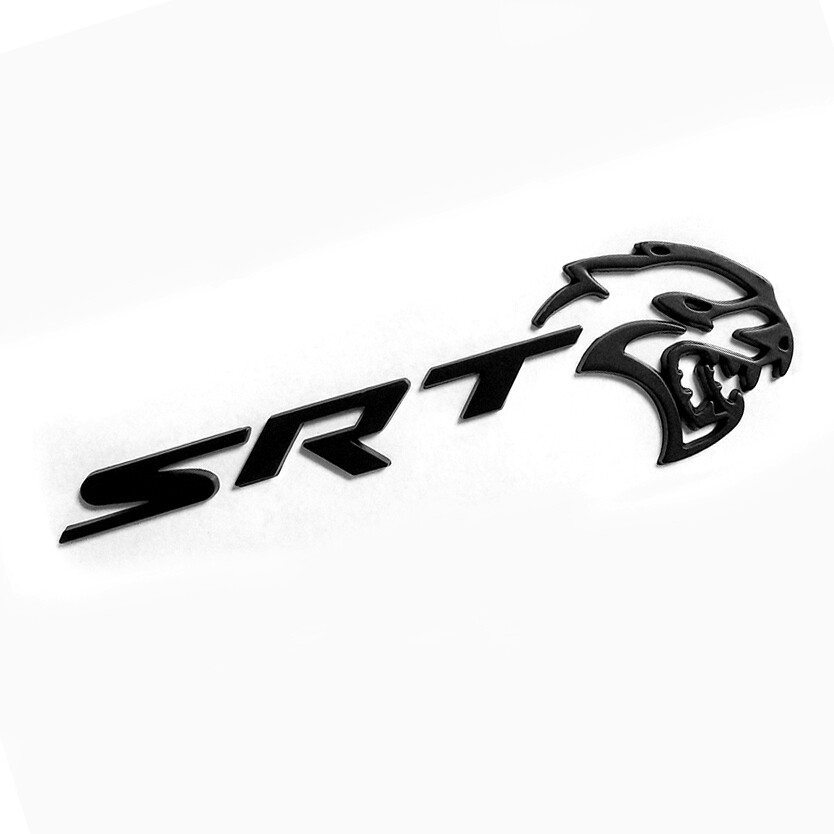 1pc Hollow Hellcat SRT Emblem Badge for Hellcat Black Genuine eBay