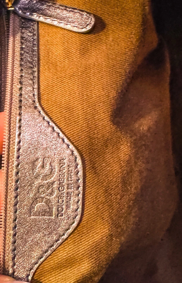 Bolso de mano vintage Dolce and Gabbana plateado/gris Foto 4 de 4
